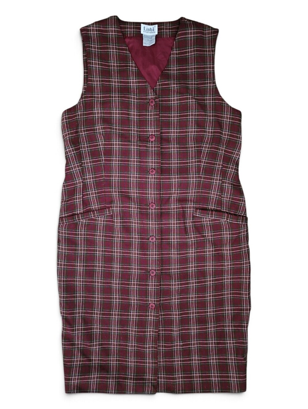 Vintage Tabi Plaid 90's Sleeveless Dress